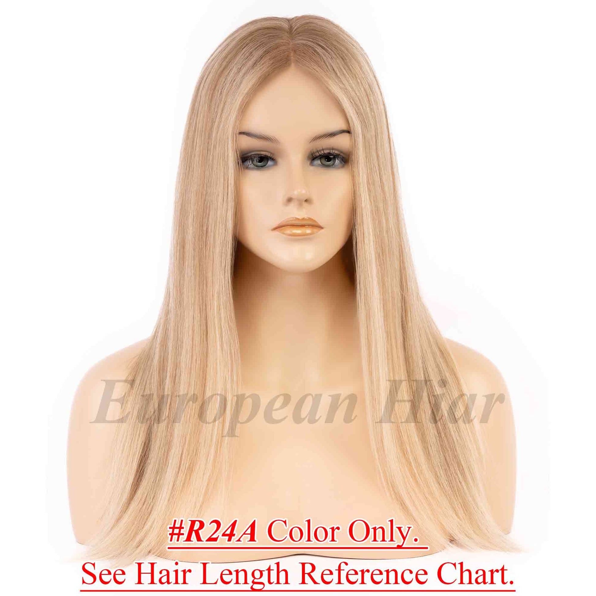 100% European Hair SiliconeMedical Wig 4x4inch Silk Top Full Lace Cap Full Hand Tied - Brilliantwigs