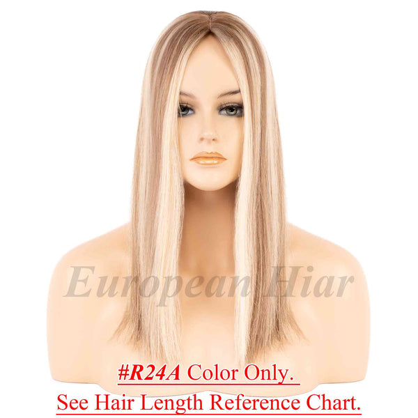 4x4inch Silk Top Full Lace Cap Medical Silicone Wig 100% Remy Human Hair Full Hand Tied - Brilliantwigs