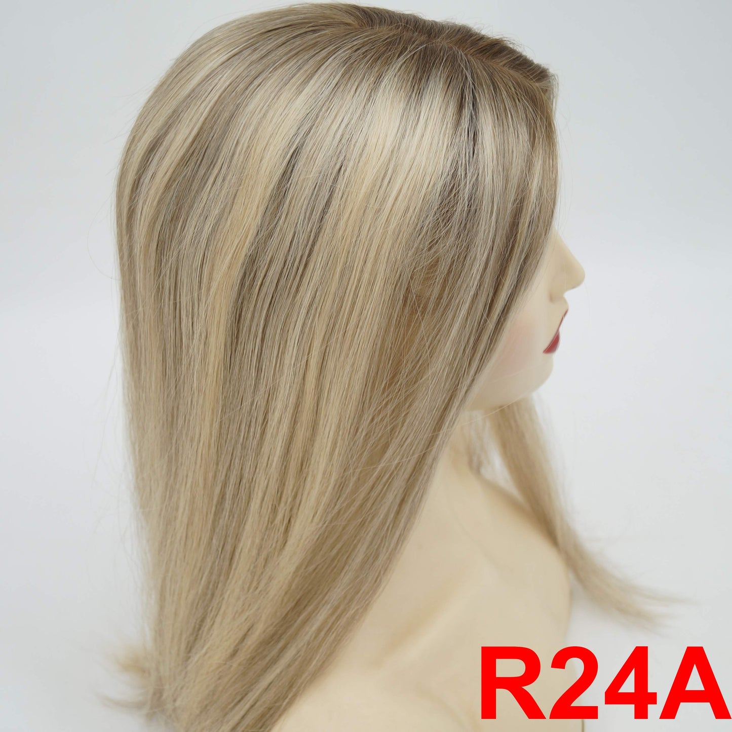 European Hair Topper 5x6 inch Mono Base Pu Around 100% Full Hand Tied