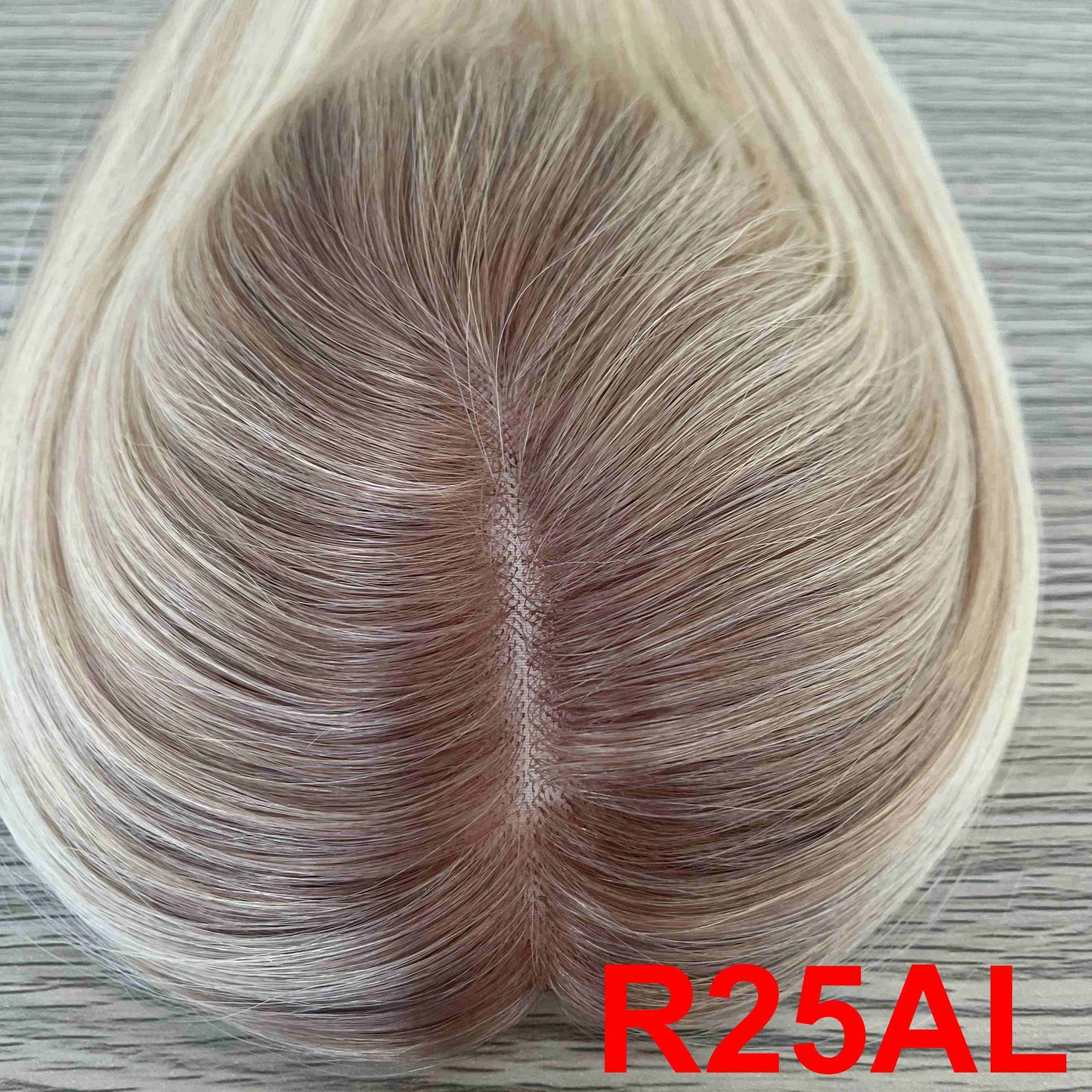 European Hair Topper 5x6 inch Mono Base Pu Around 100% Full Hand Tied