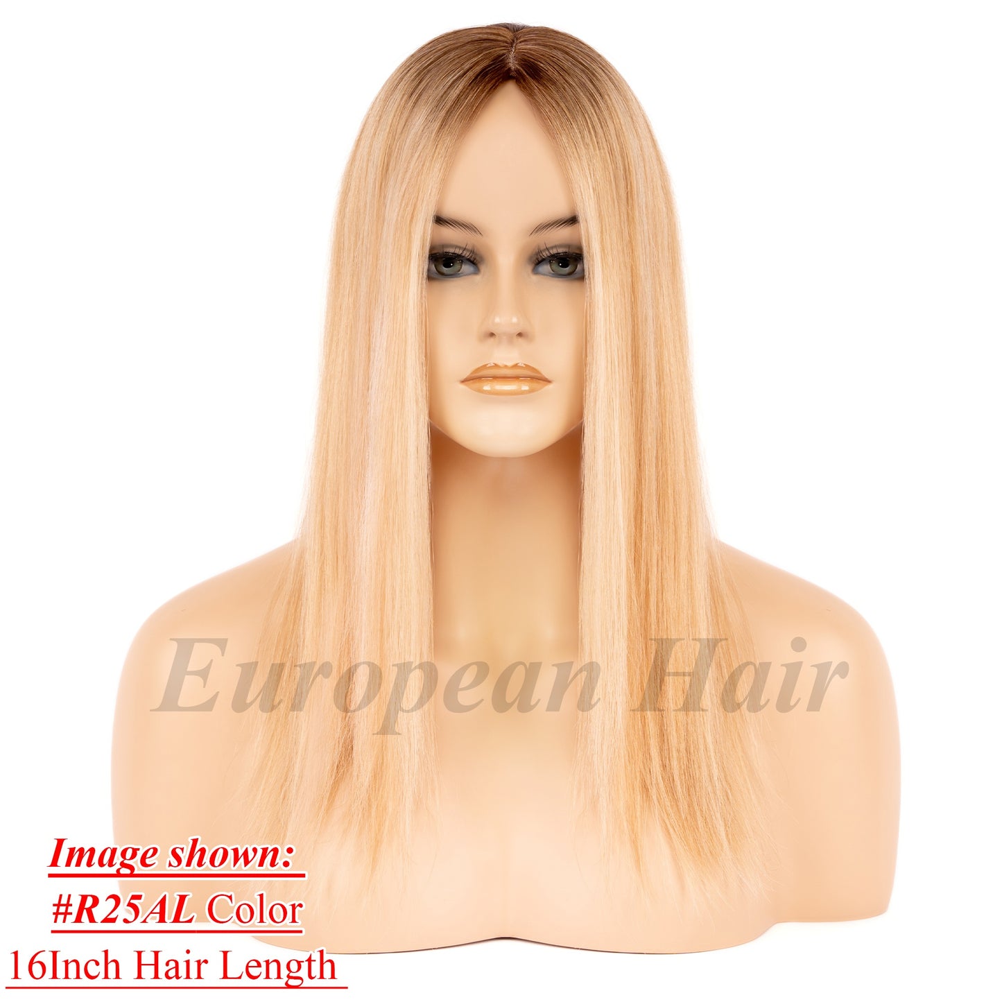 European Hair 8x8 inch Silk Top with Weft Base Hair Topper Best Choice Natural Looking