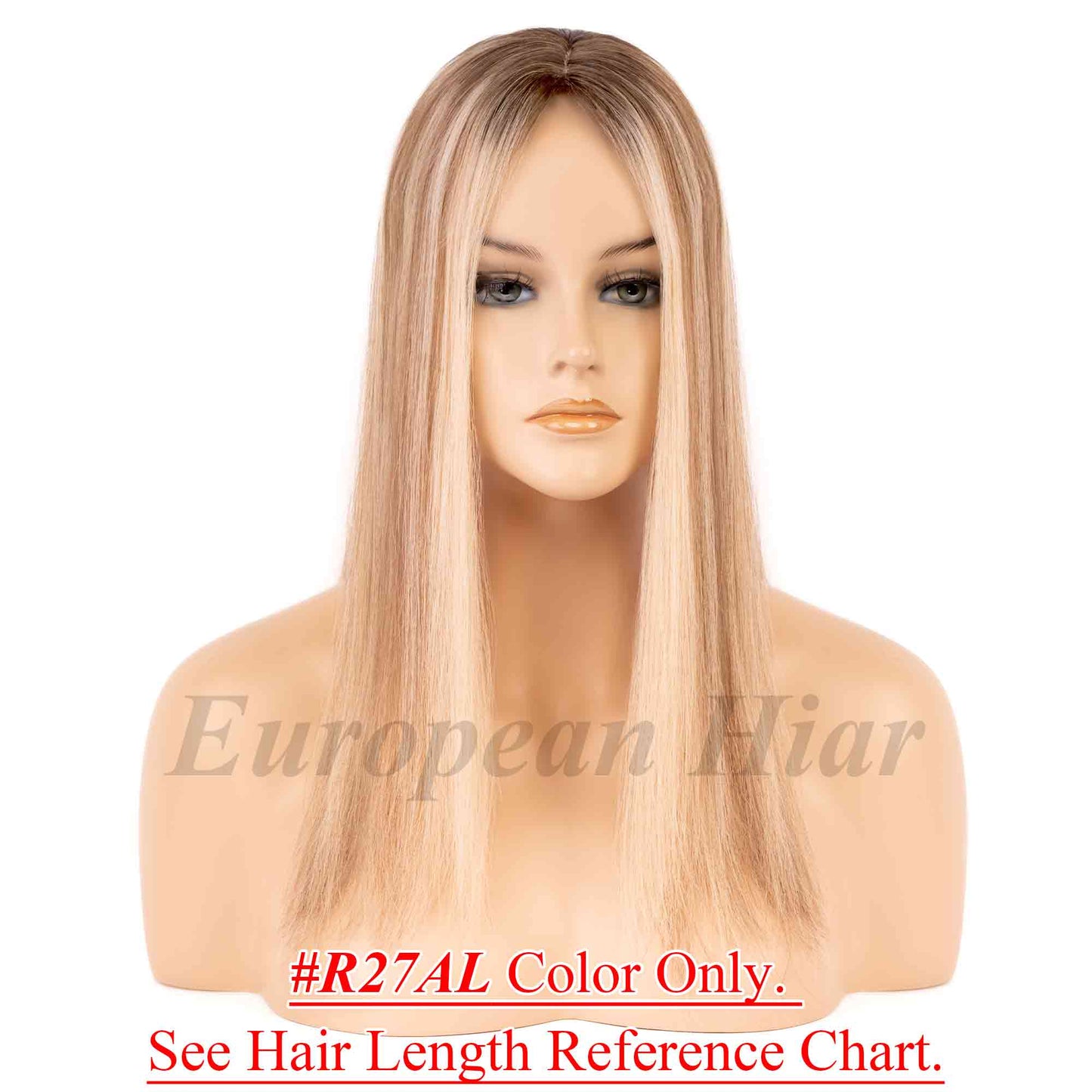 5x3 inch Full Silk Base Remy Human Hair Topper Samll Size 100% Hand Tied - Brilliantwigs