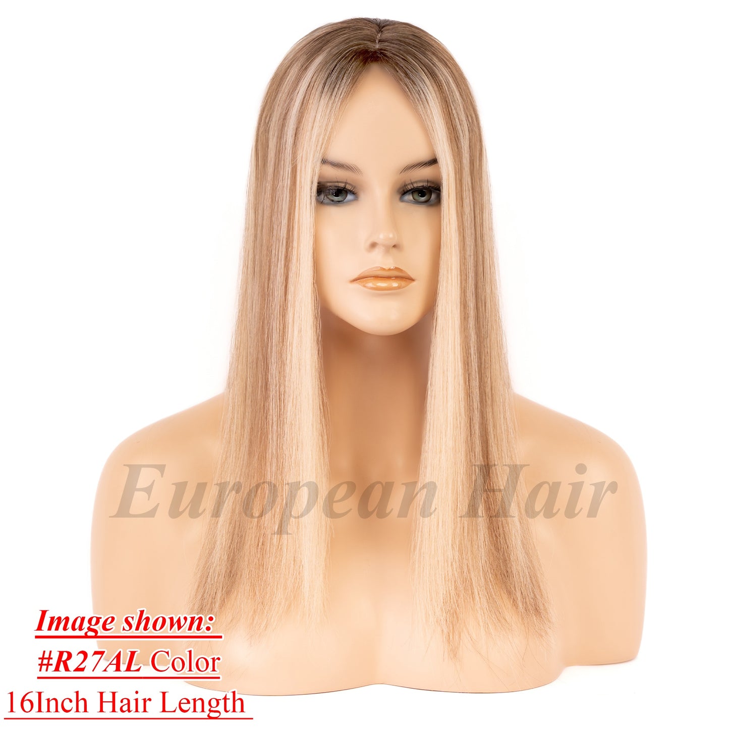 European Hair 8x8 inch Silk Top with Weft Base Hair Topper Best Choice Natural Looking