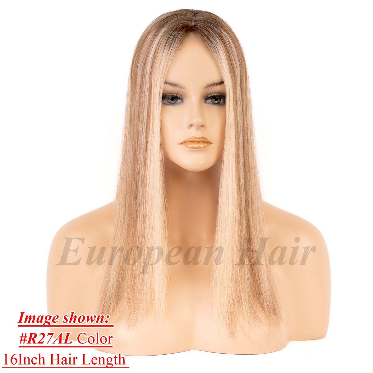 European Hair 8x8 inch Silk Top with Weft Base Hair Topper Best Choice Natural Looking - Brilliantwigs