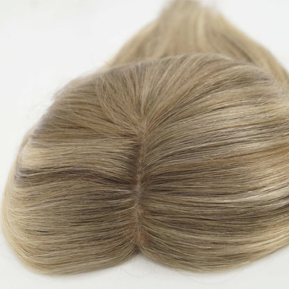 European Hair 8x8 inch Silk Top with Weft Base Hair Topper Best Choice Natural Looking