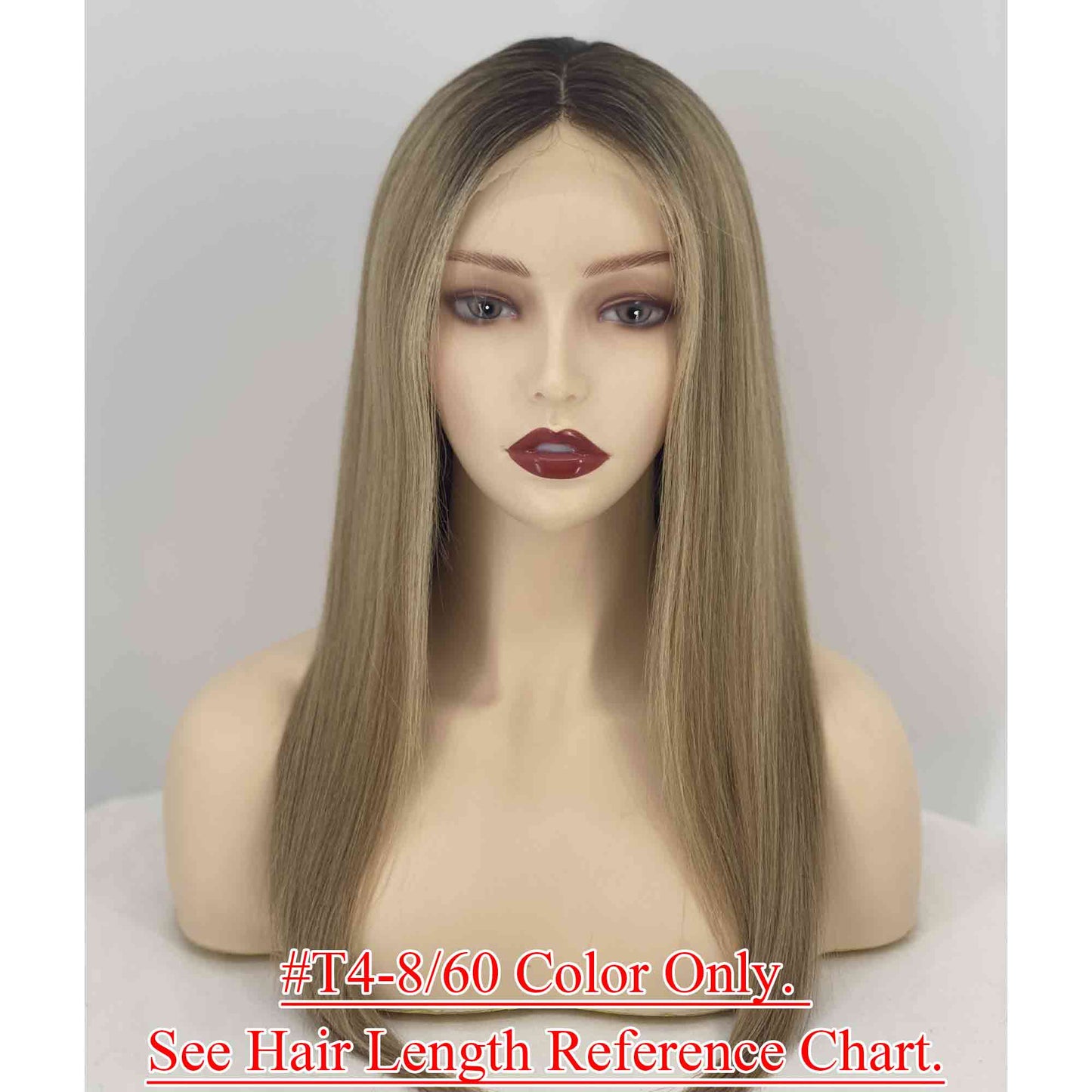 4x4inch Silk Top Full Lace Cap Medical Silicone Wig 100% Remy Human Hair Full Hand Tied - Brilliantwigs