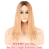 8x8inch Lace Front Silk Top with Weft Base Remy Human Hair Topper Natural Looking - Brilliantwigs