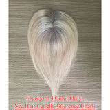 5x3 inch Hand Tied MONO Base Remy Human Hair Topper