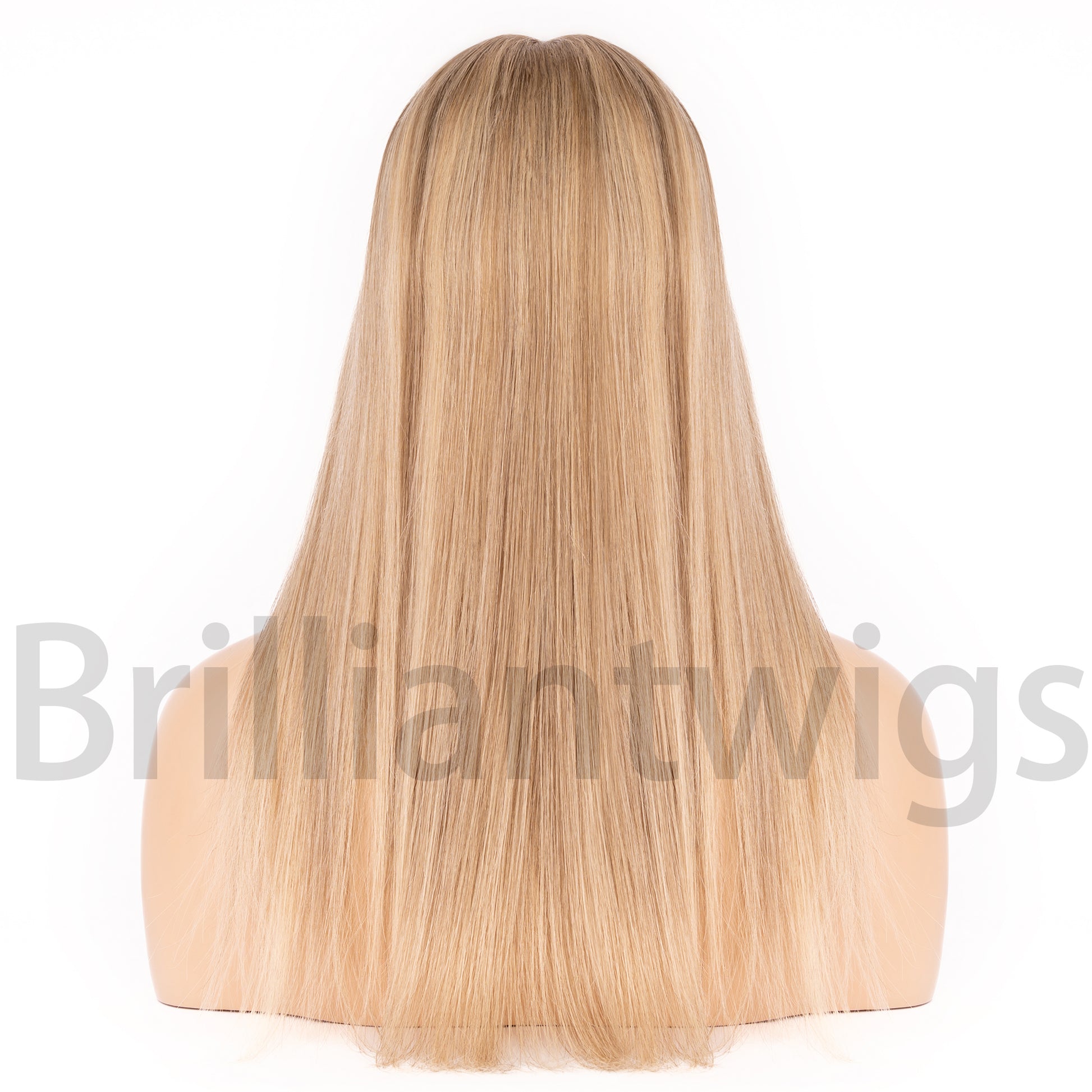 100% European Hair SiliconeMedical Wig 4x4inch Silk Top Full Lace Cap Full Hand Tied - Brilliantwigs