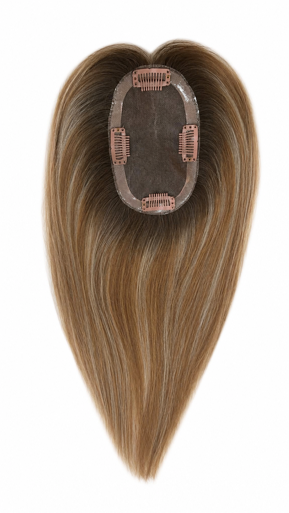 European Hair 5x3 inch Hand Tied MONO Base Hair Topper - Brilliantwigs