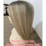 6x7 inch Full Silk Base Remy Human Hair Topper 100% Hand Tied