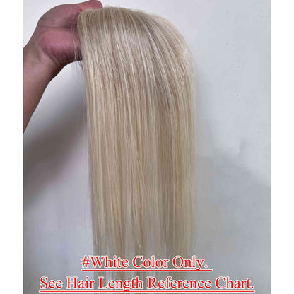 5x3 inch Hand Tied MONO Base Remy Human Hair Topper - Brilliantwigs