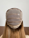 Medical Silicone Wig 4"x4" Silk Top Full Lace Cap 100% Virgin Human Hair Full Hand Tied Kosher Jewish Wig