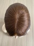 6"x6" Silk Part Hair Integration System for Women 100% Hand Tied Fish Net Around
