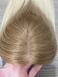 6"x 7" Full Silk Base European Human Hair Topper 100% Hand Tied